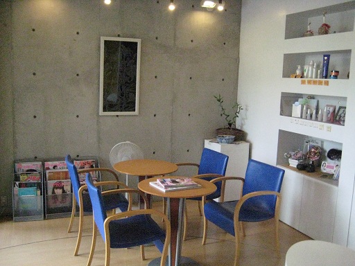 芦屋の美容室Studio-good待合